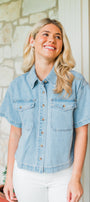 Denim Darling Top | Light