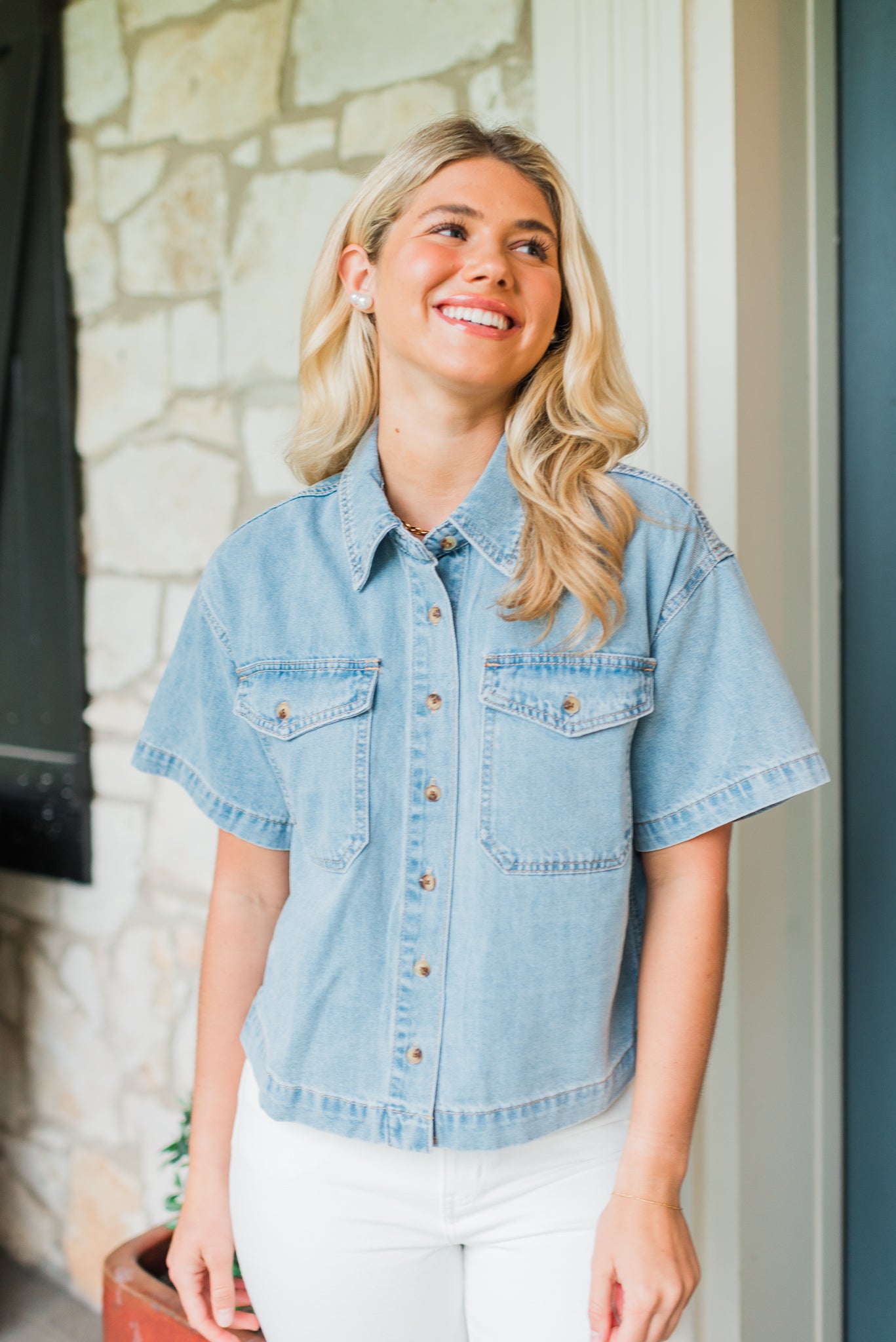 Denim Darling Top | Light