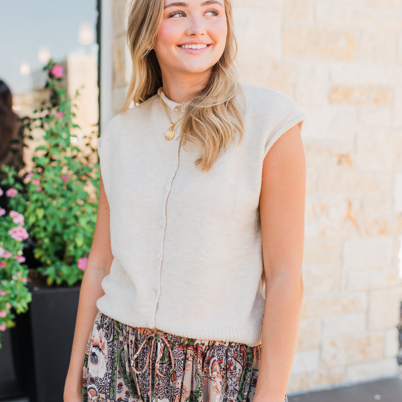 Farrah Knit Top | Natural