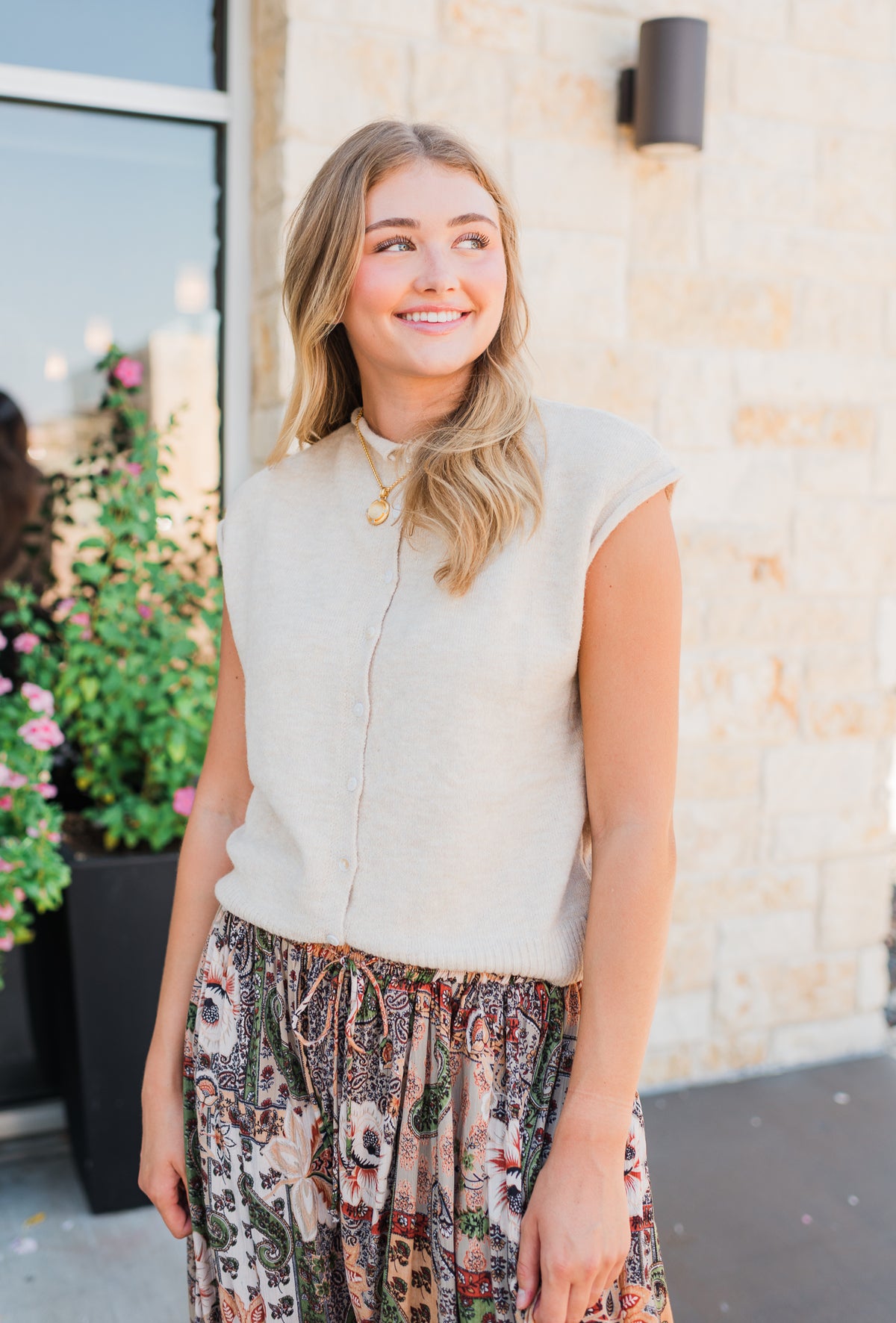 Farrah Knit Top | Natural