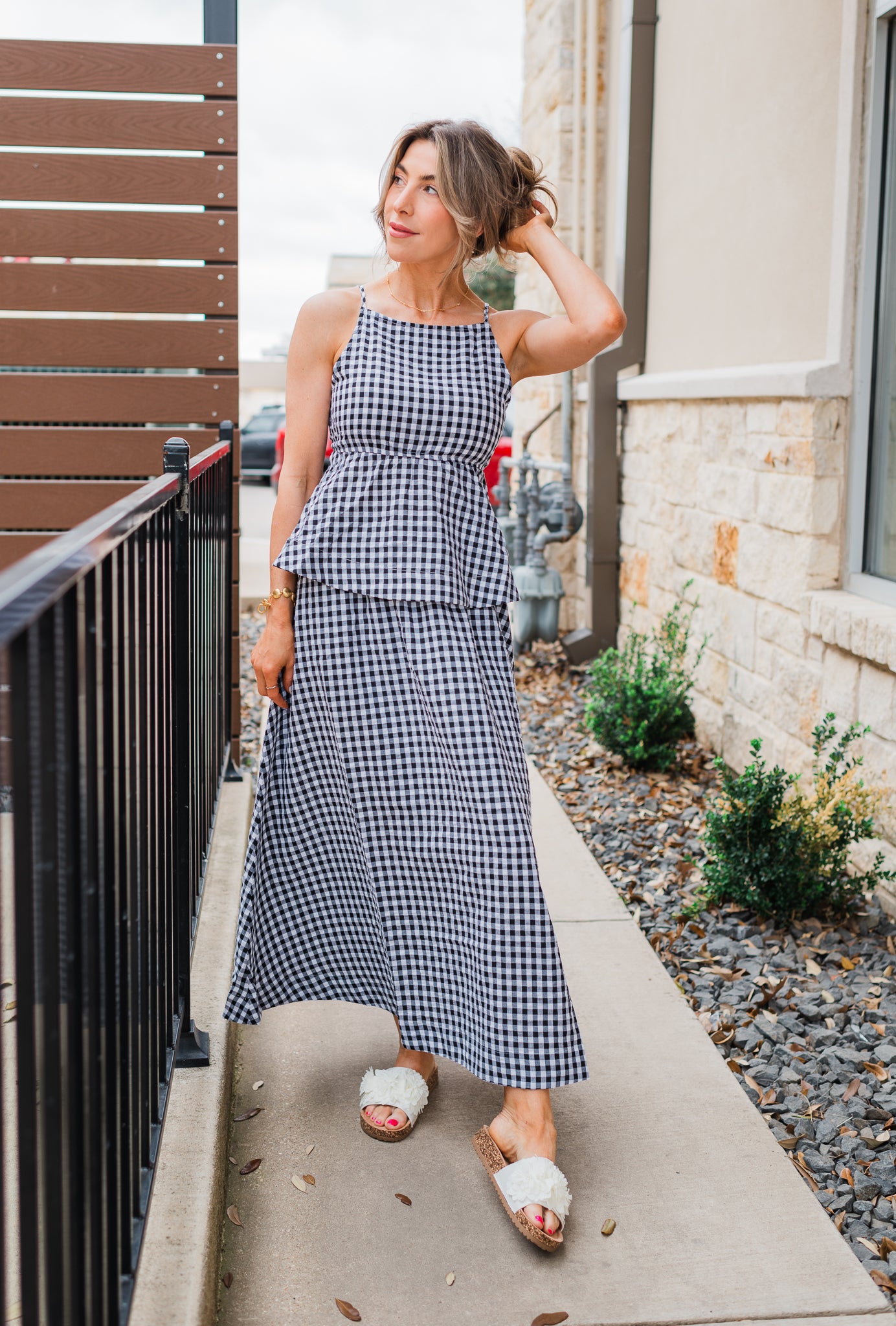St. Barts Skirt | Black Gingham