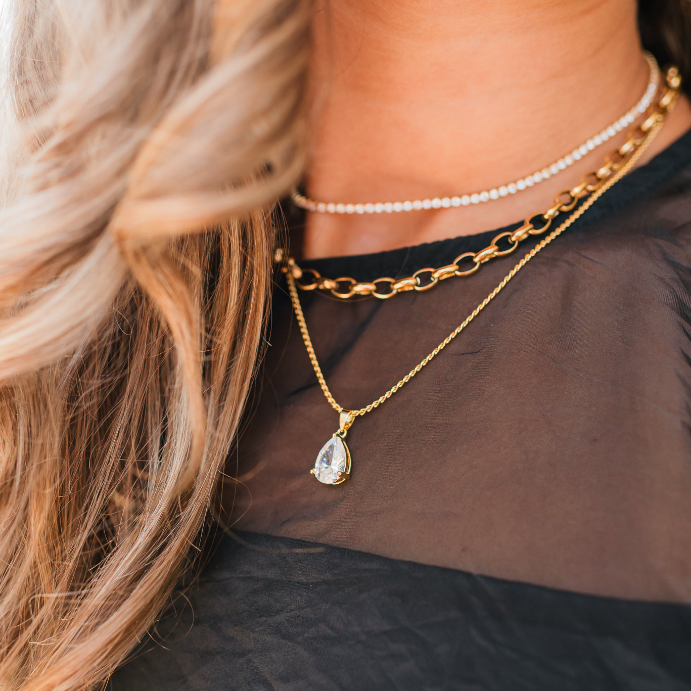 Brenda Grands | The Pear Pendant Necklace