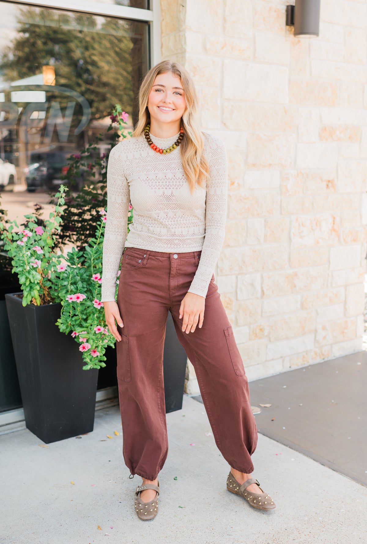 Mirage Cargo Jeans | Cherry Cola