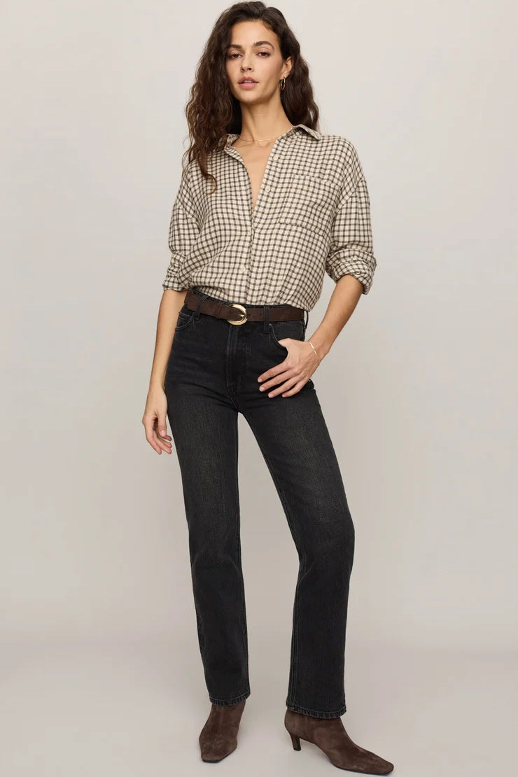 River Plaid Button Up | Dark Chocolate