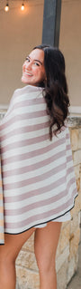 Geometry Beach Towel | Cabana Beige
