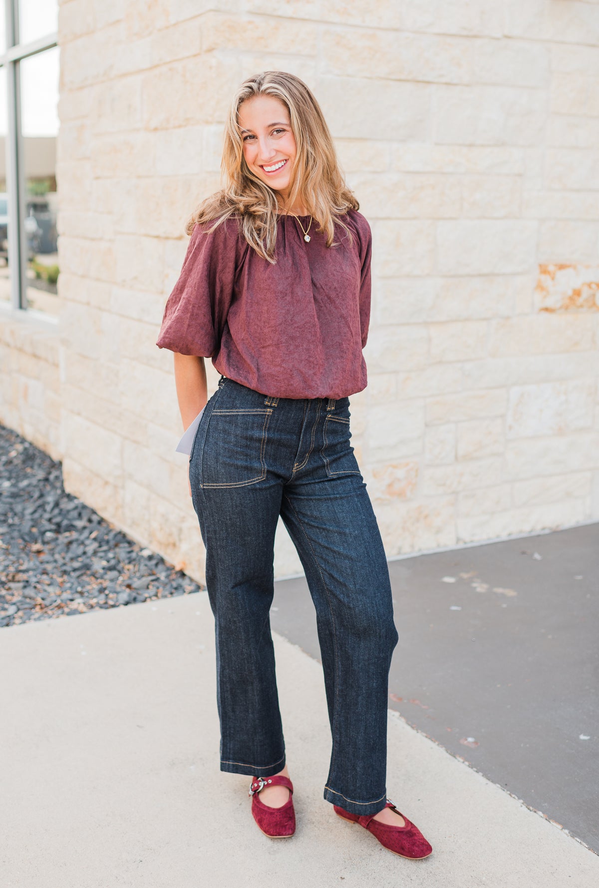 Maggie Top | Suede Brown