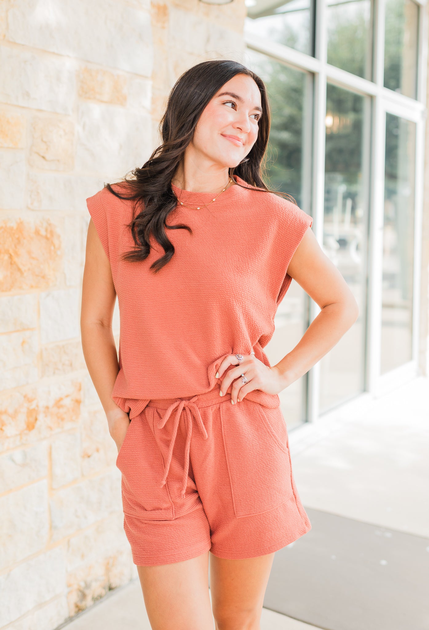 Rally Muscle Tee | Burnt Orange