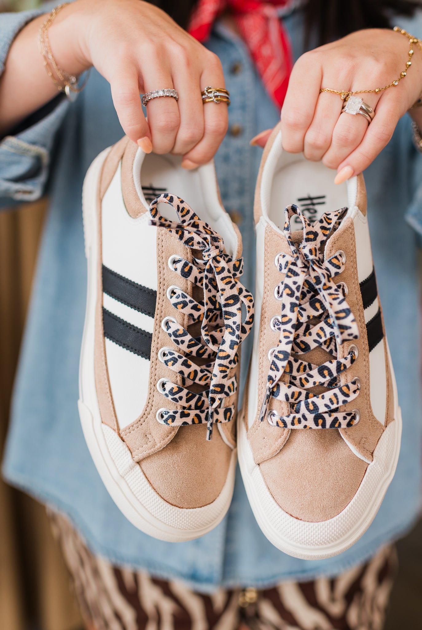 That's Her Sneakers | Sand & Black
