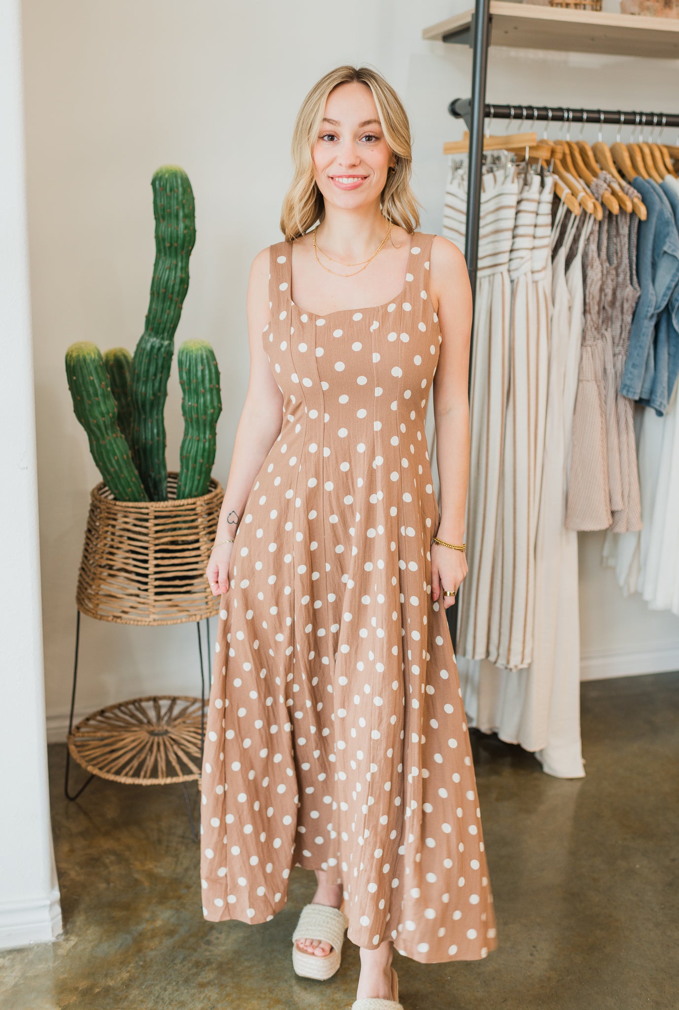 Sun Deck Dress | Polka Dot