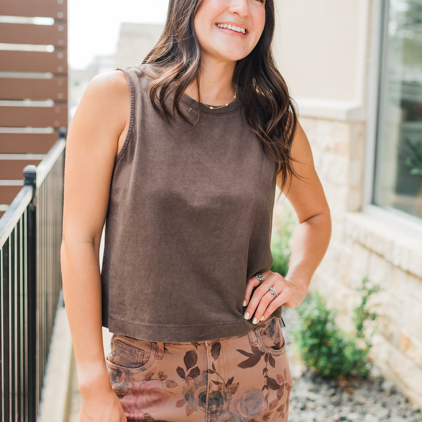Z Supply | Sloane Tank | Dark Chocolate
