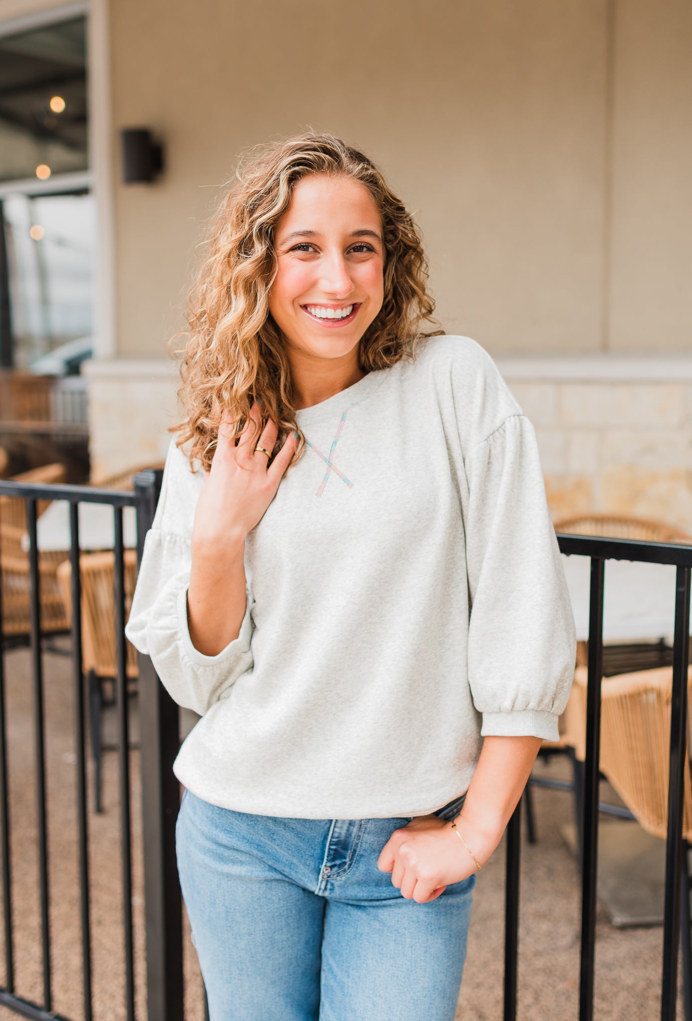 Khloe Sweatshirt | Heather Grey