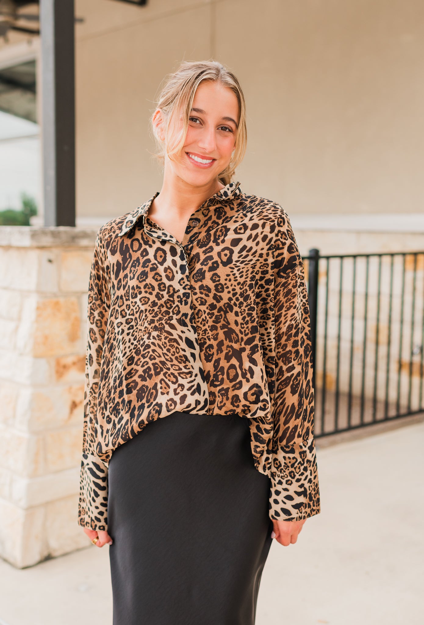 Zoey Top | Animal Print