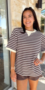 Georgia Top | Cocoa Stripe