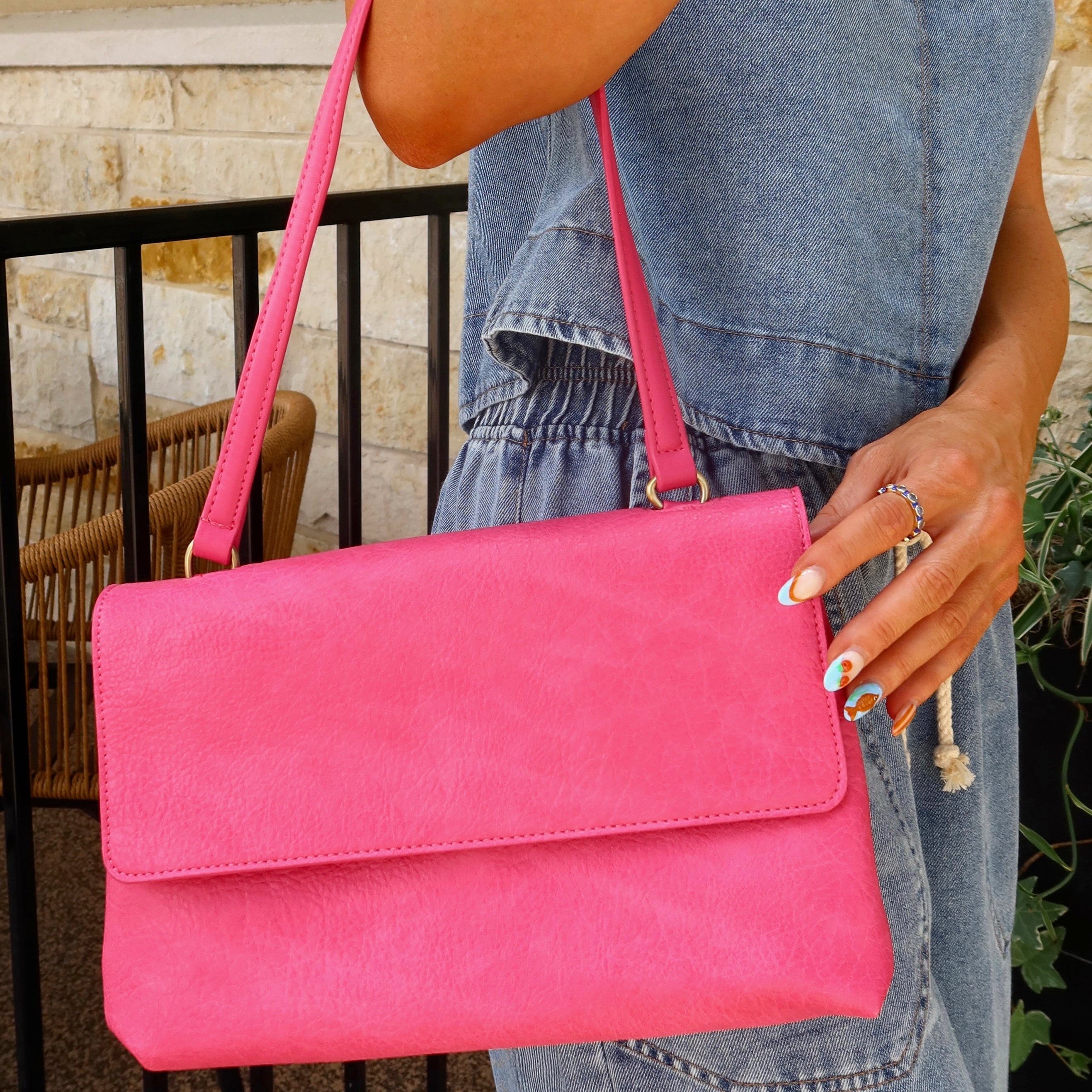 Arden Handbag | Fuchsia