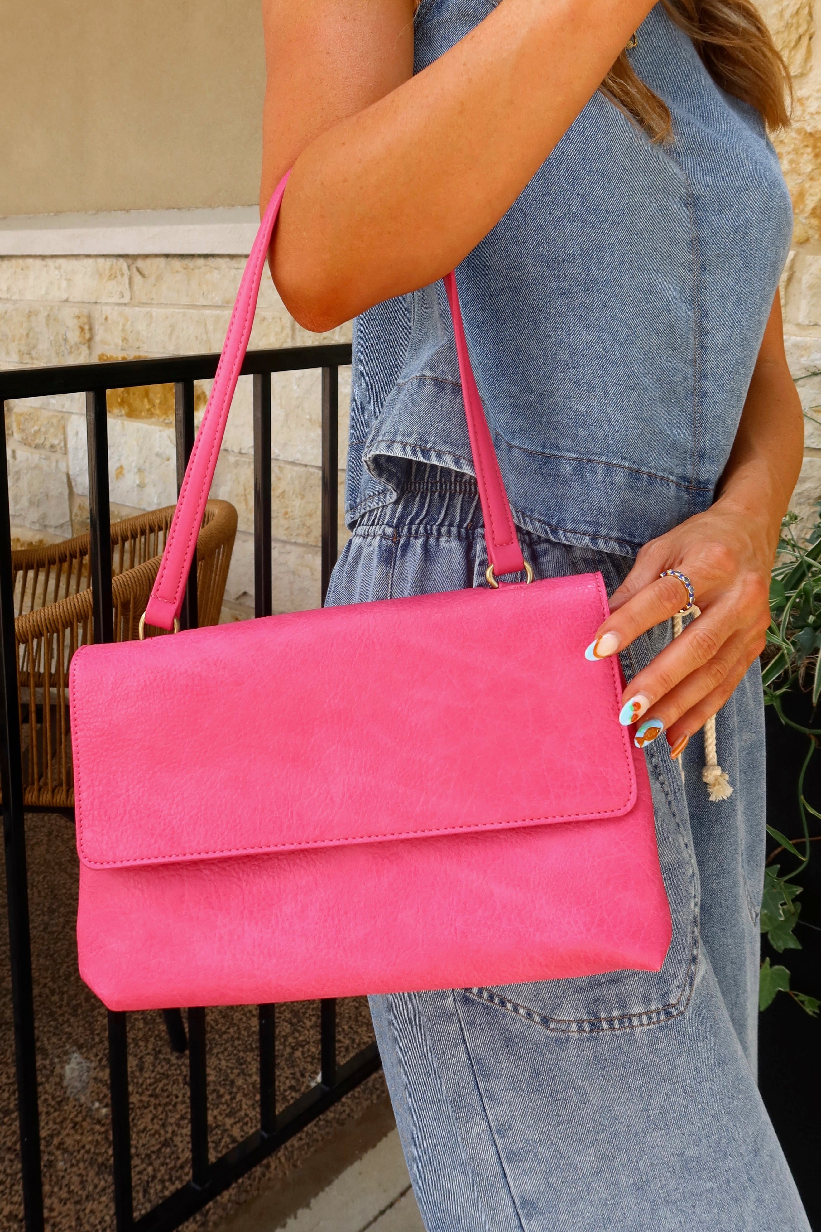 Arden Handbag | Fuchsia