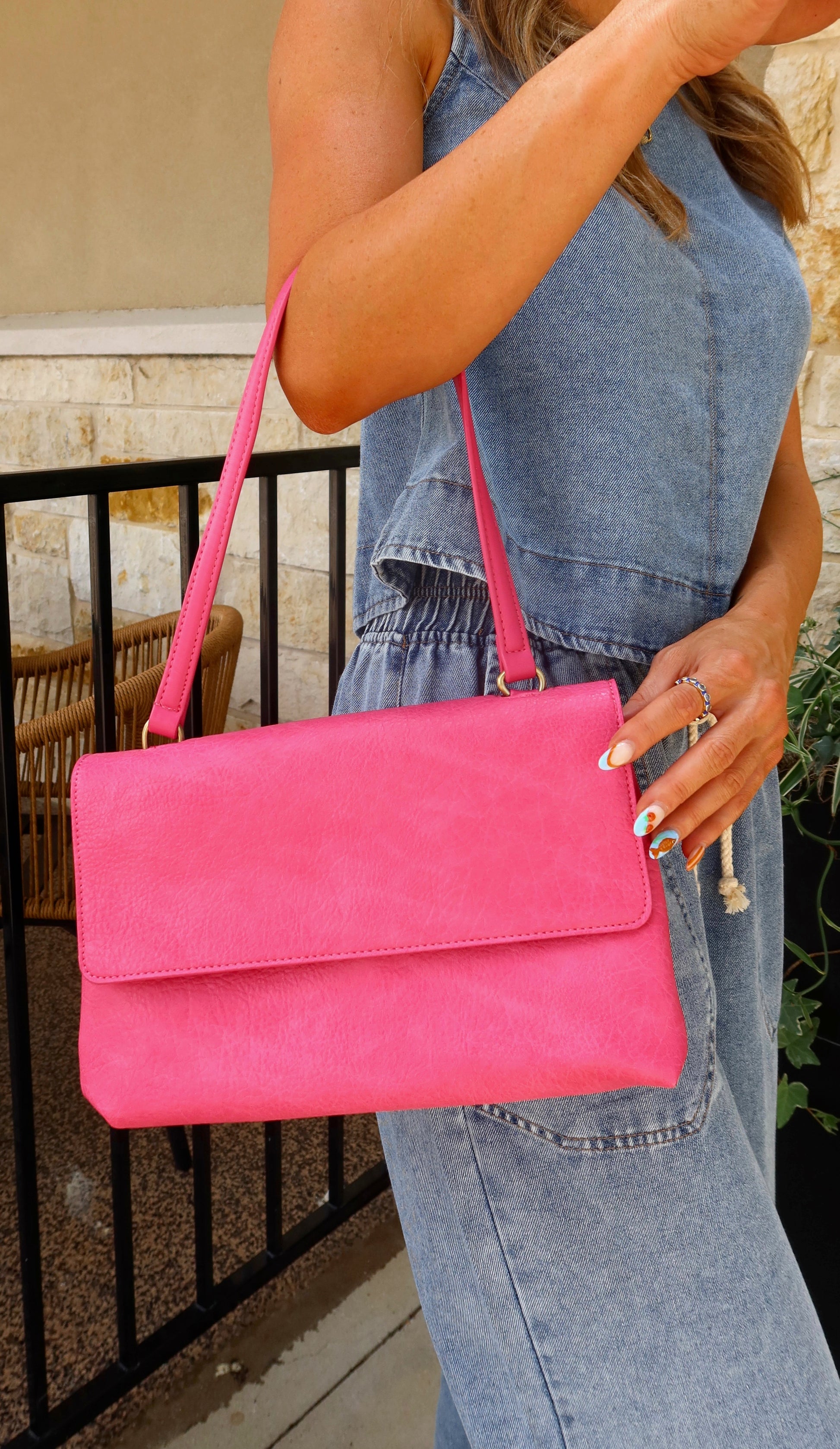 Arden Handbag | Fuchsia