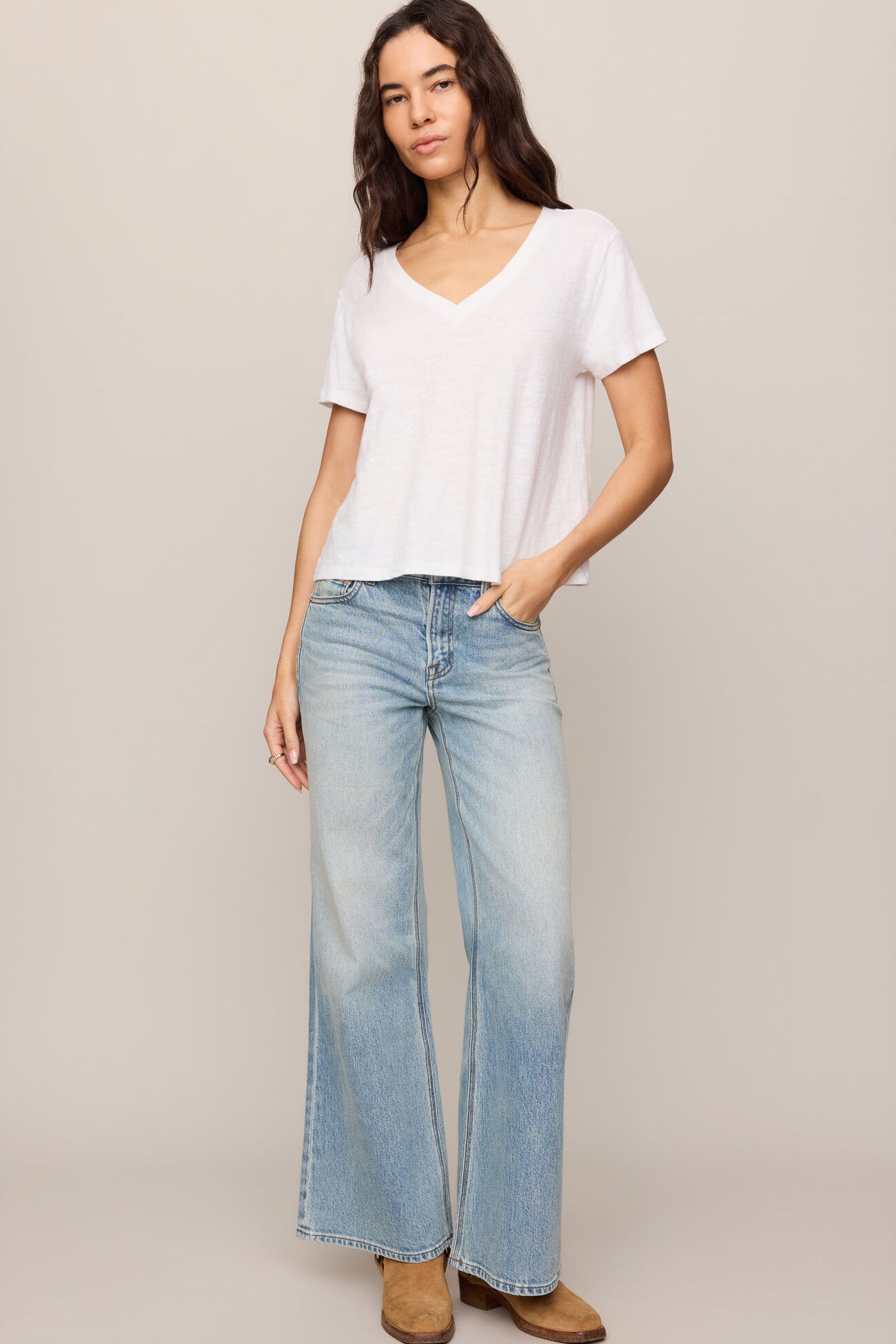 Z Supply | Nomad V-Neck Tee | White