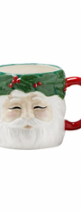 Vintage Santa Wreath Mug