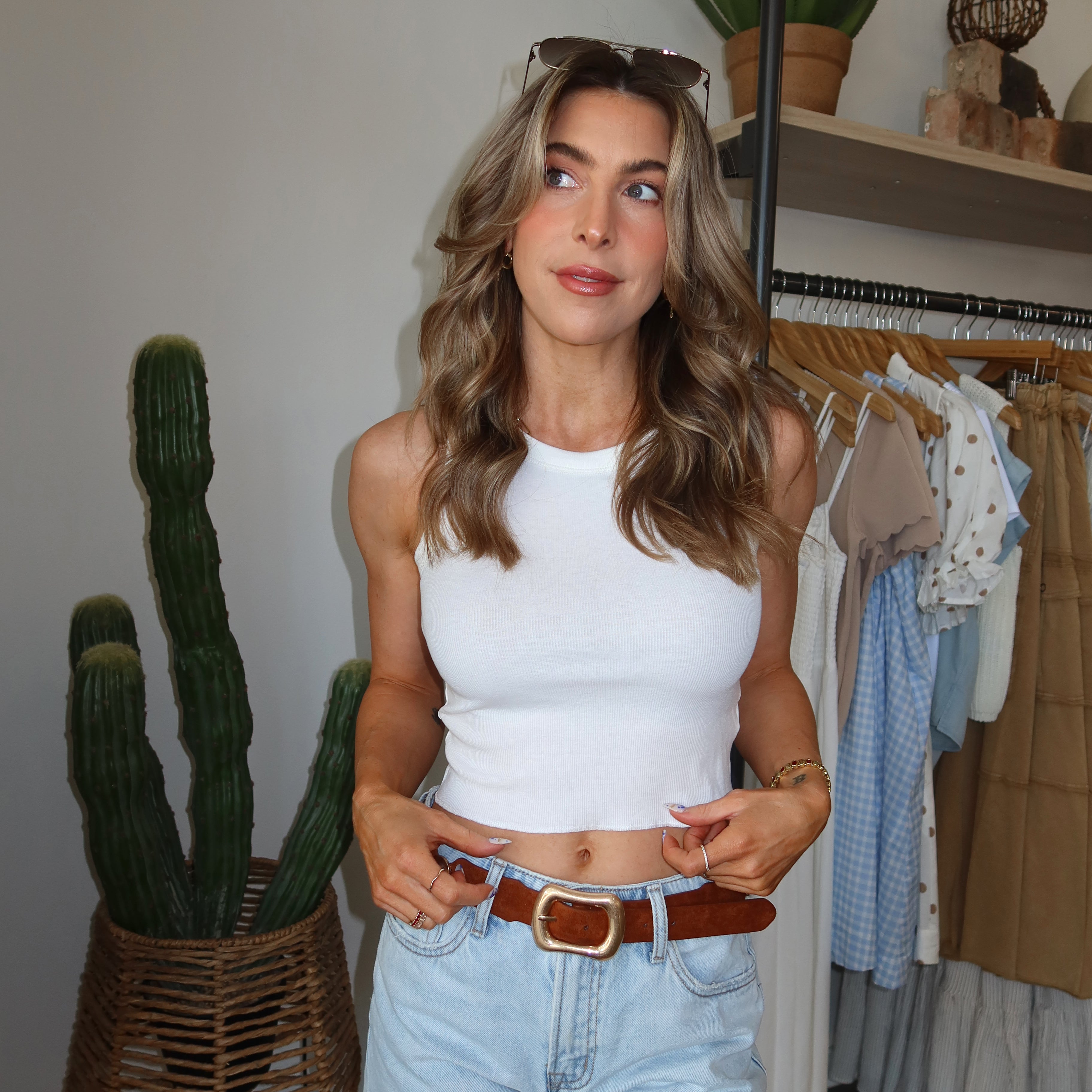 Cropped Tank | Ivory