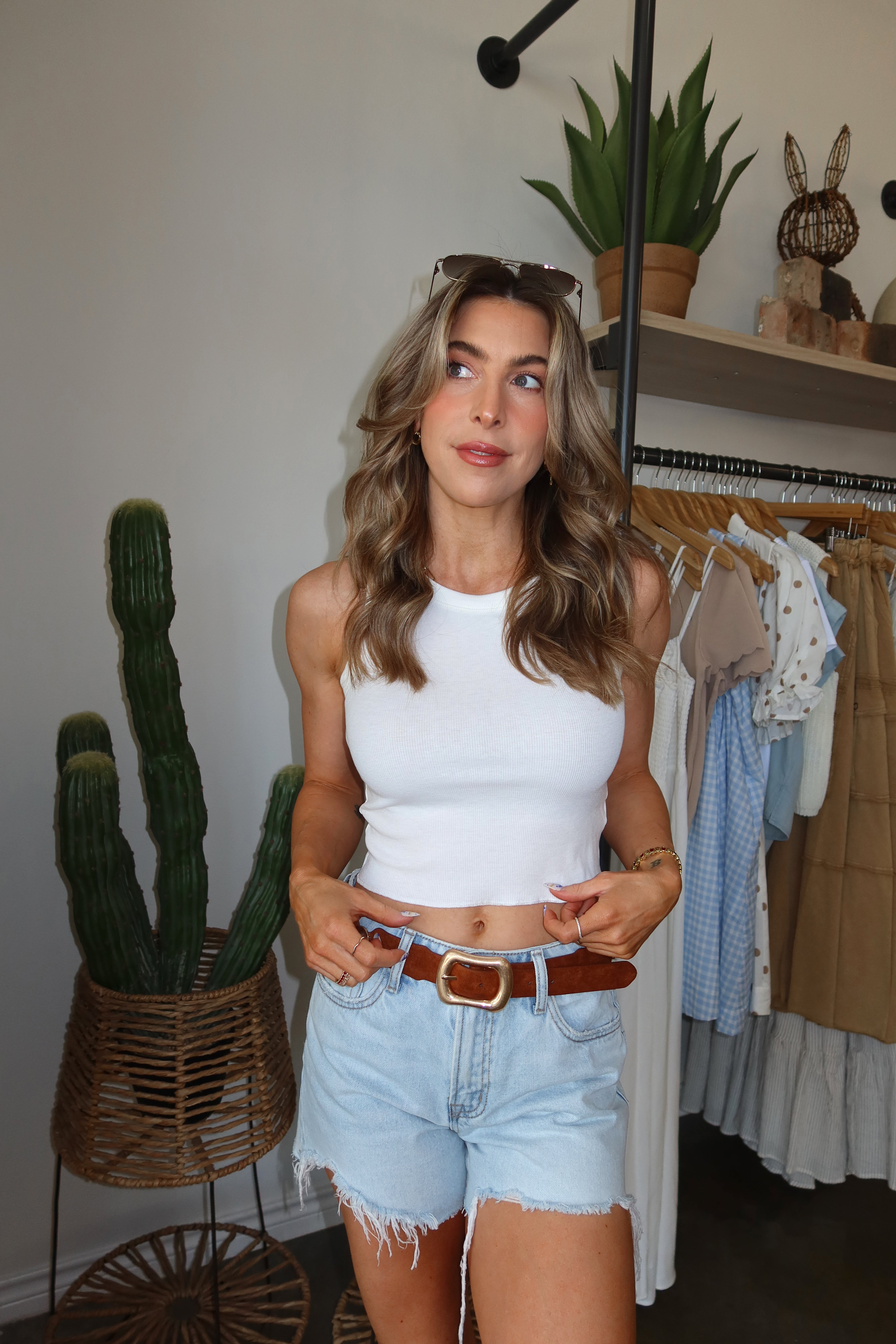 Cropped Tank | Ivory