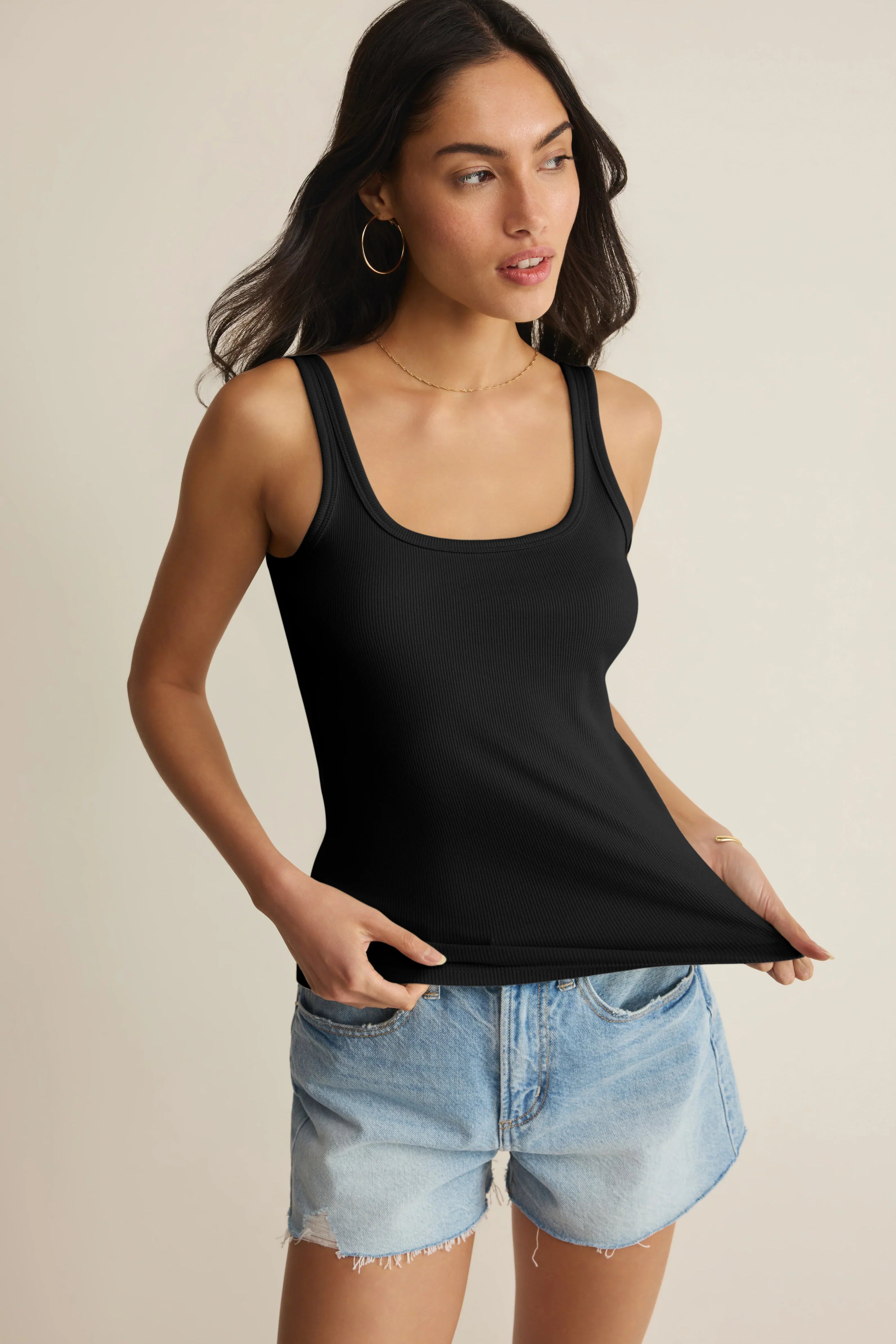 Z Supply | Renae Premium Rib Tank Top | Black