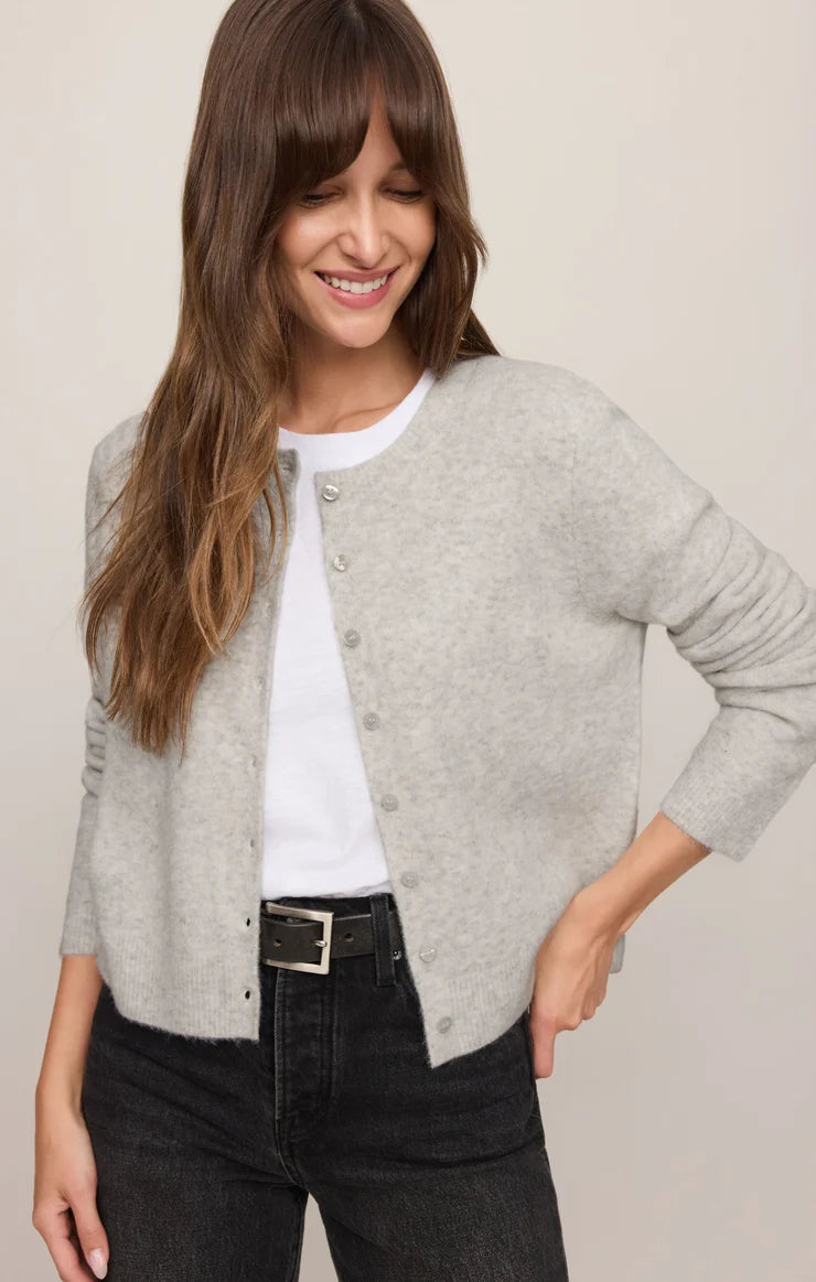 Medina Cardigan | Feather Grey