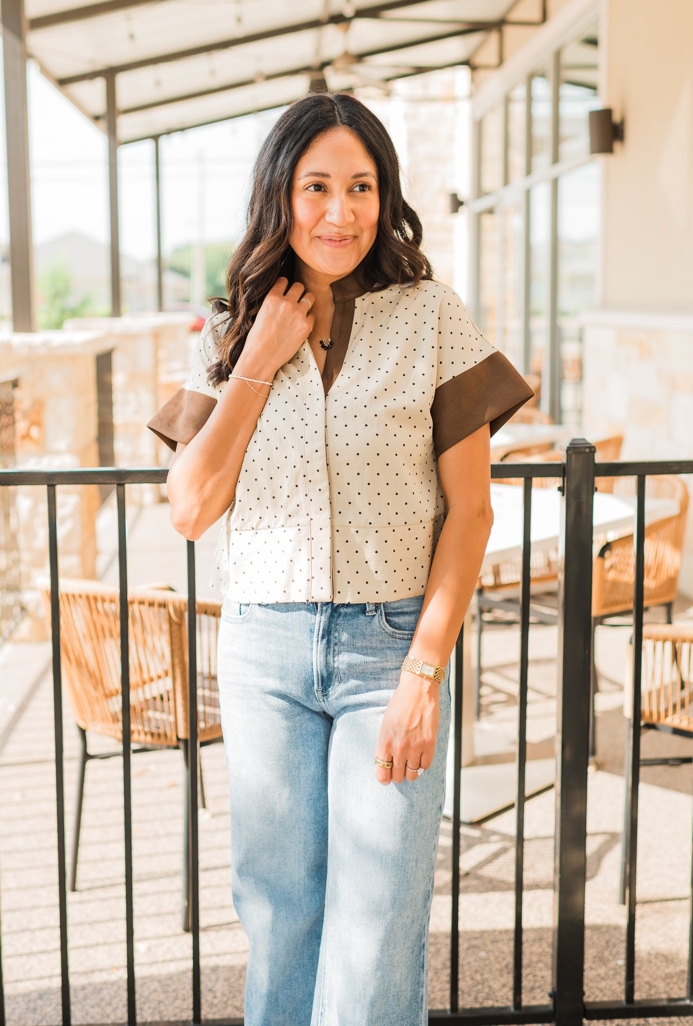 Gabby Top | Polka Dot