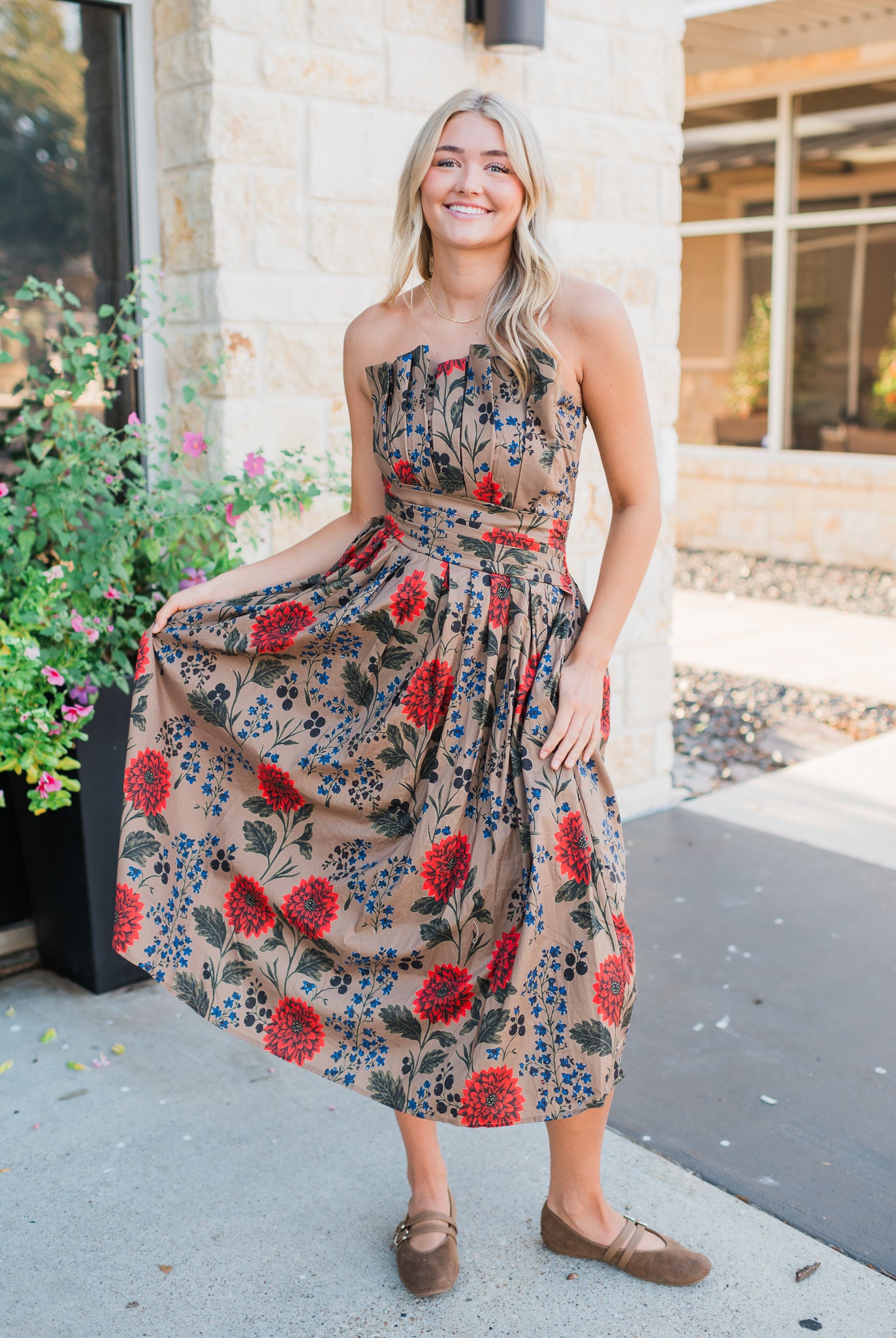 Laramie Dress | Camel Mix