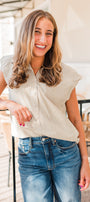 Makenzie Top | Natural Stripe