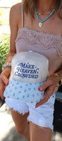 Make Heaven Crowded Hat | Blue Floral