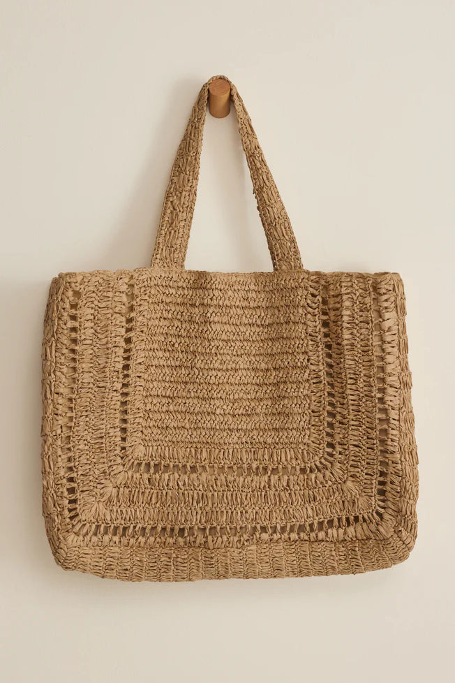 Z Supply | Hideaway Raffia Tote Bag | Natural