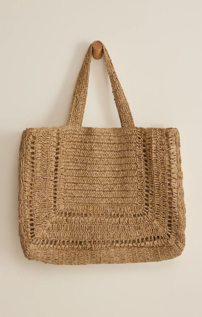 Z Supply | Hideaway Raffia Tote Bag | Natural