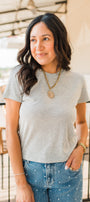 Tourist Jersey Tee | Heather Grey