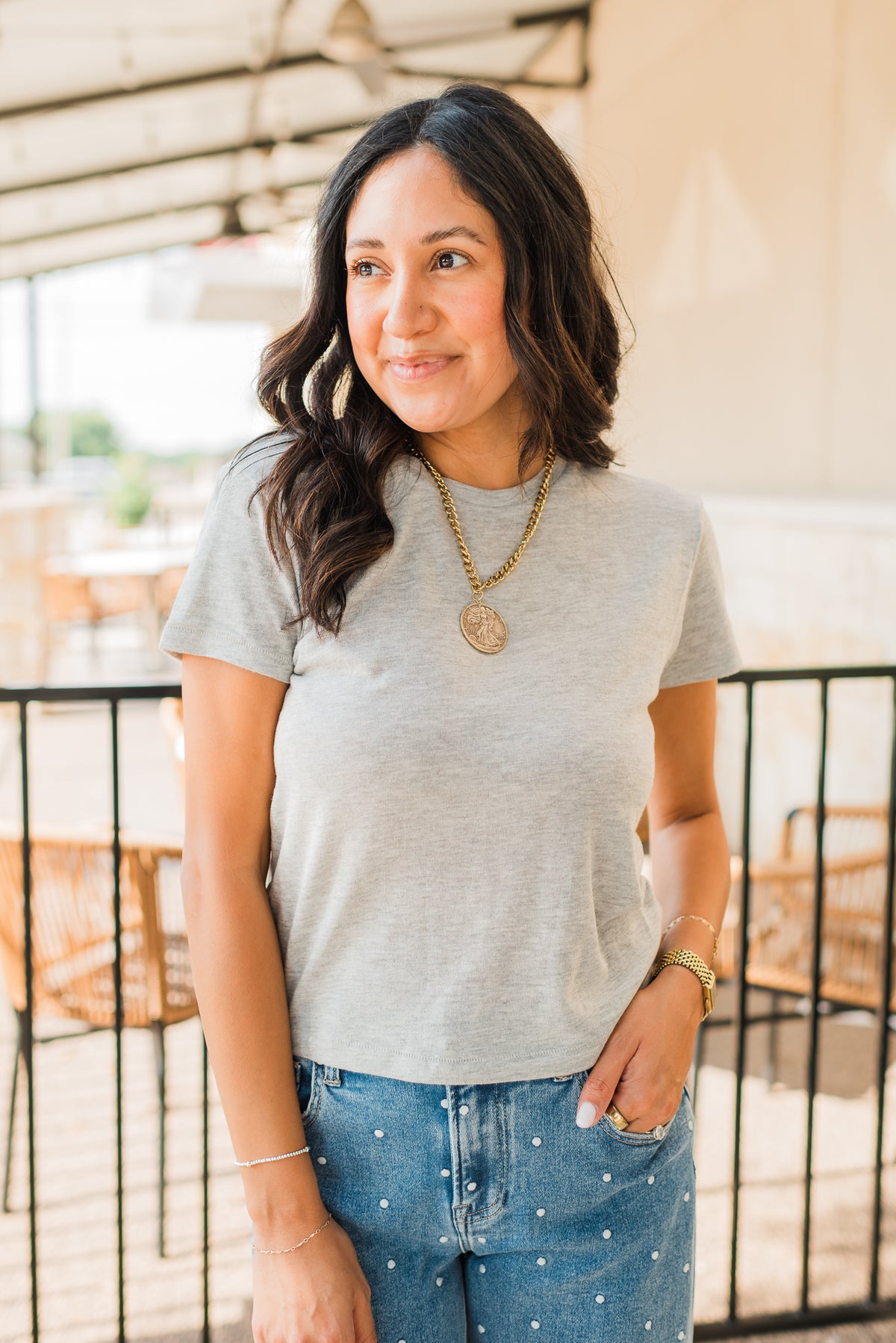 Tourist Jersey Tee | Heather Grey