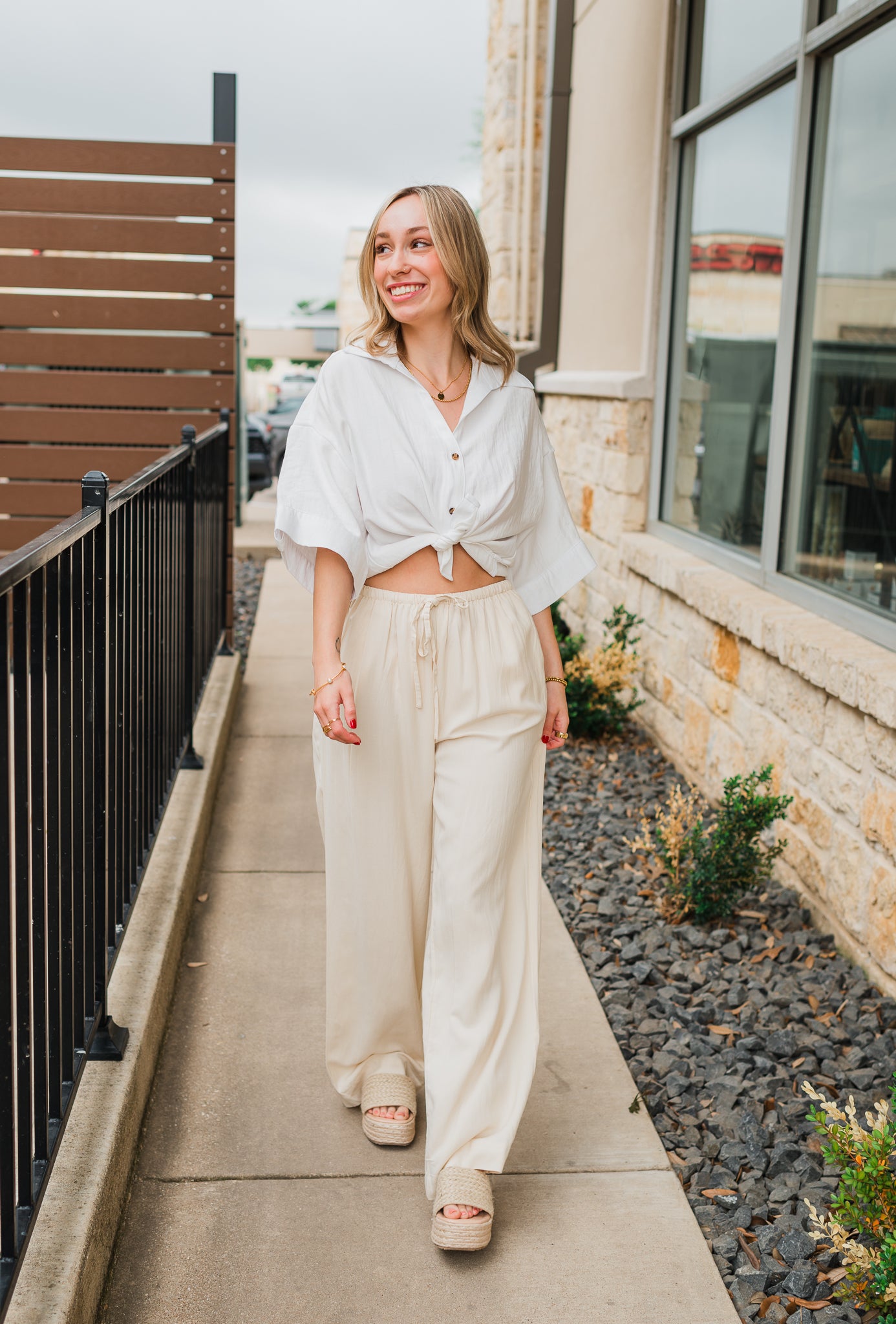 La Jolla Pants | Linen Ecru