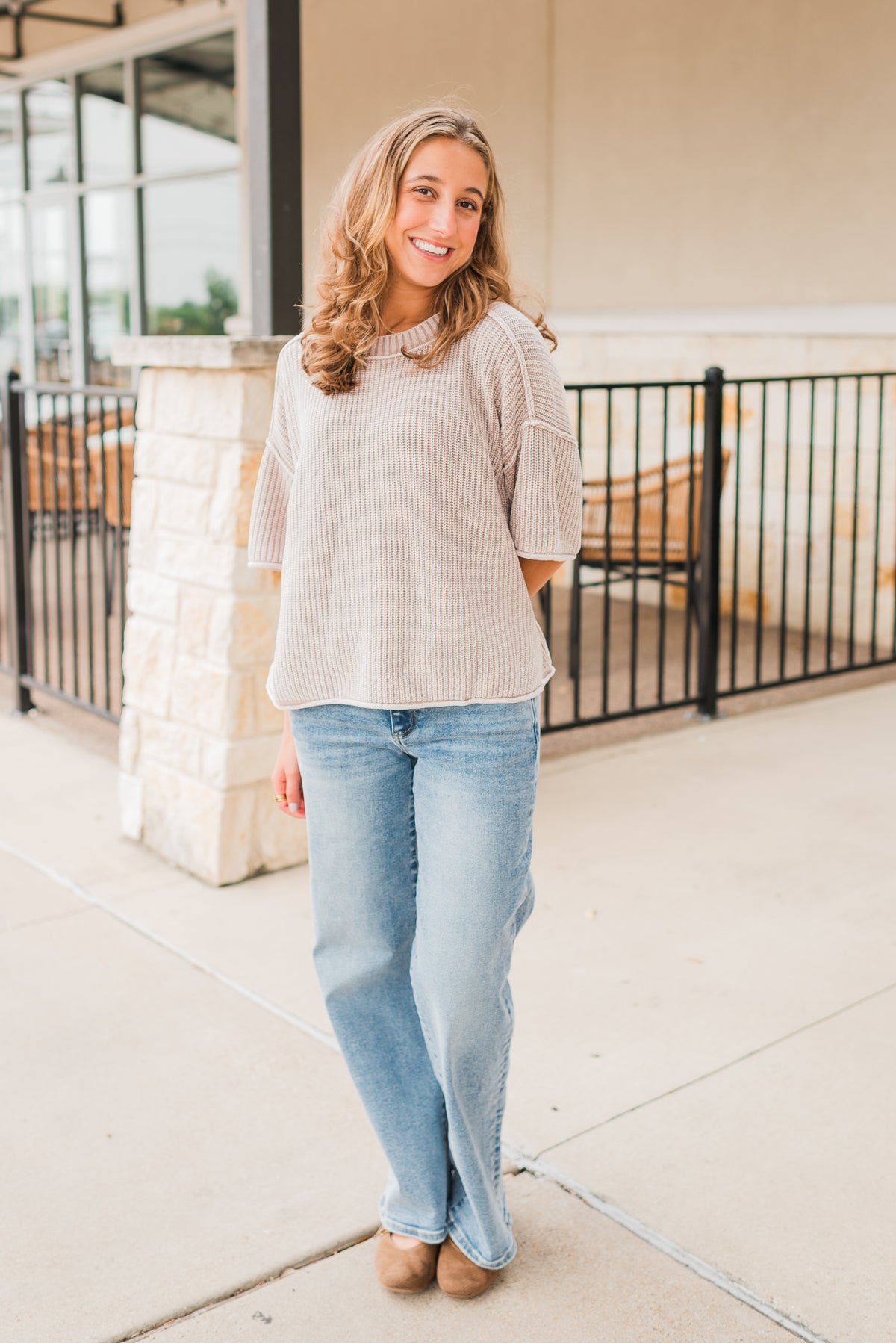 Emery Knit Top | Khaki