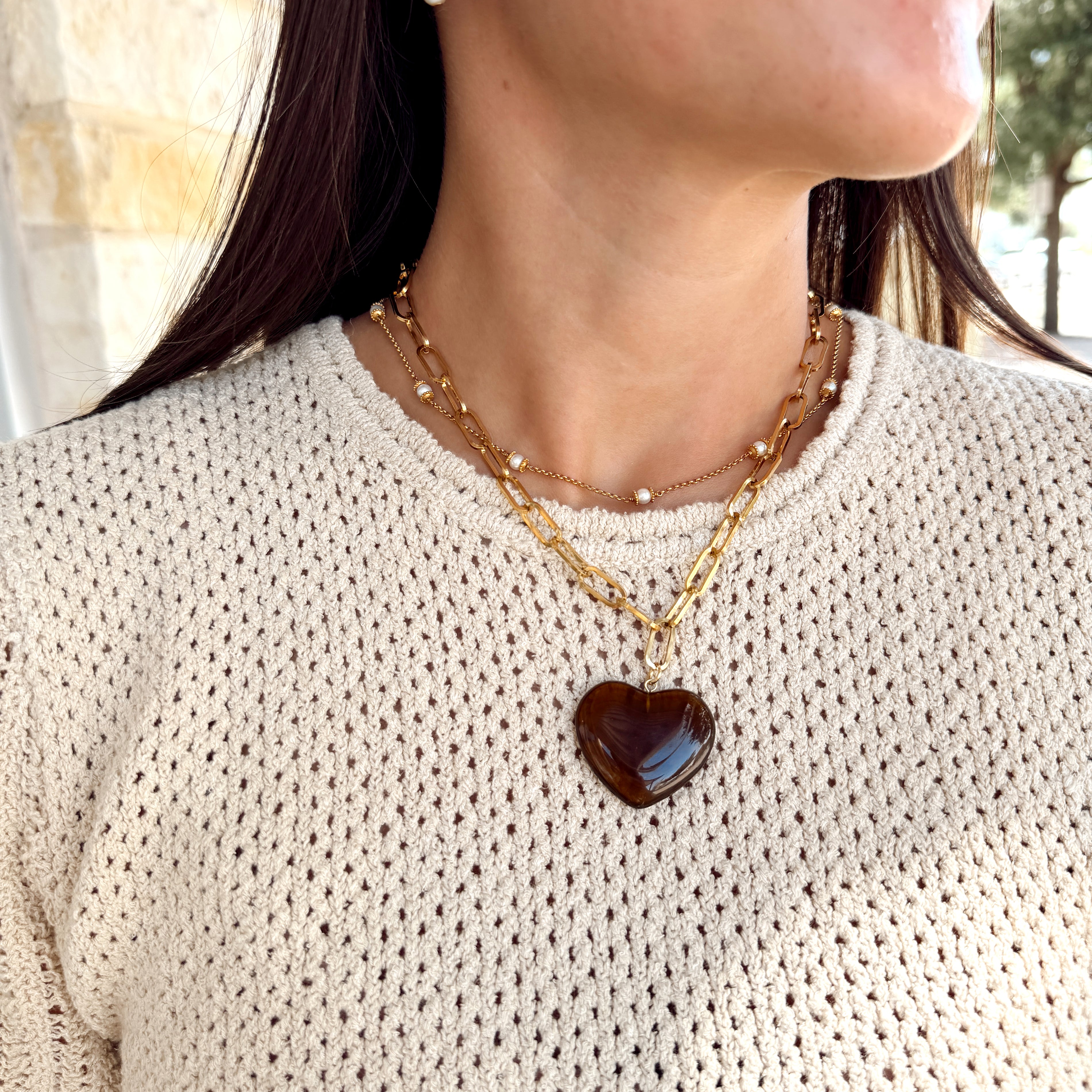 18K Gold Plated Necklace | Tortoise