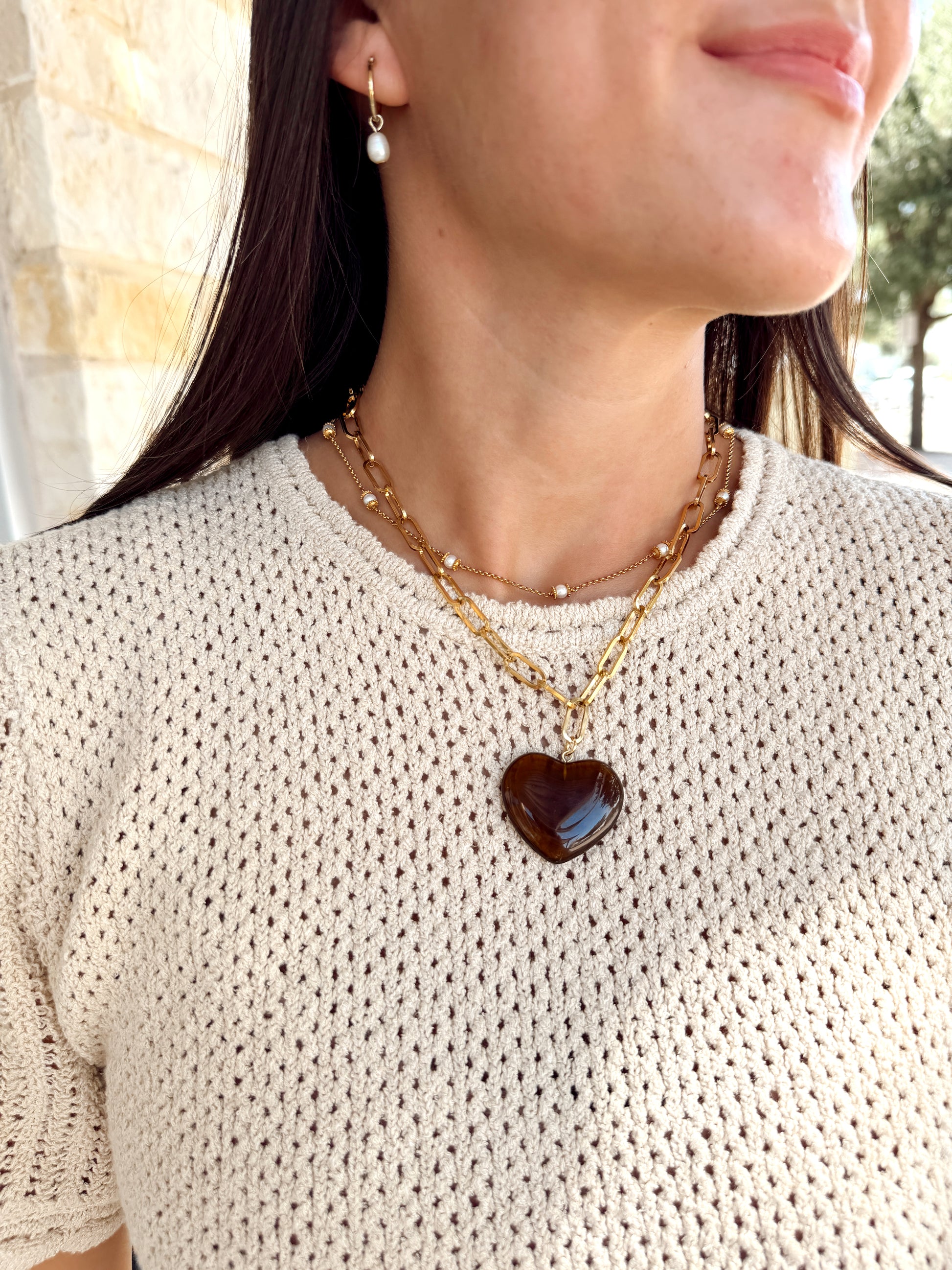18K Gold Plated Necklace | Tortoise