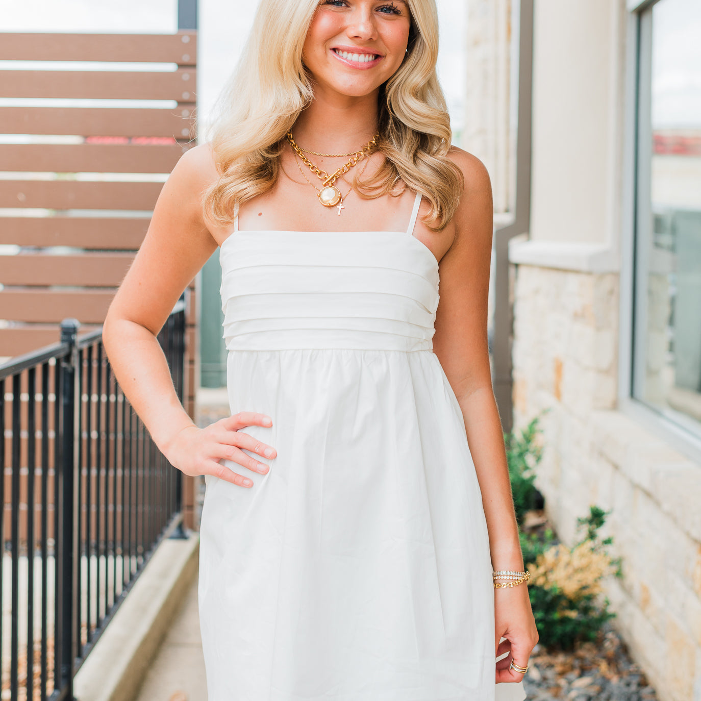 Reagan Dress | White