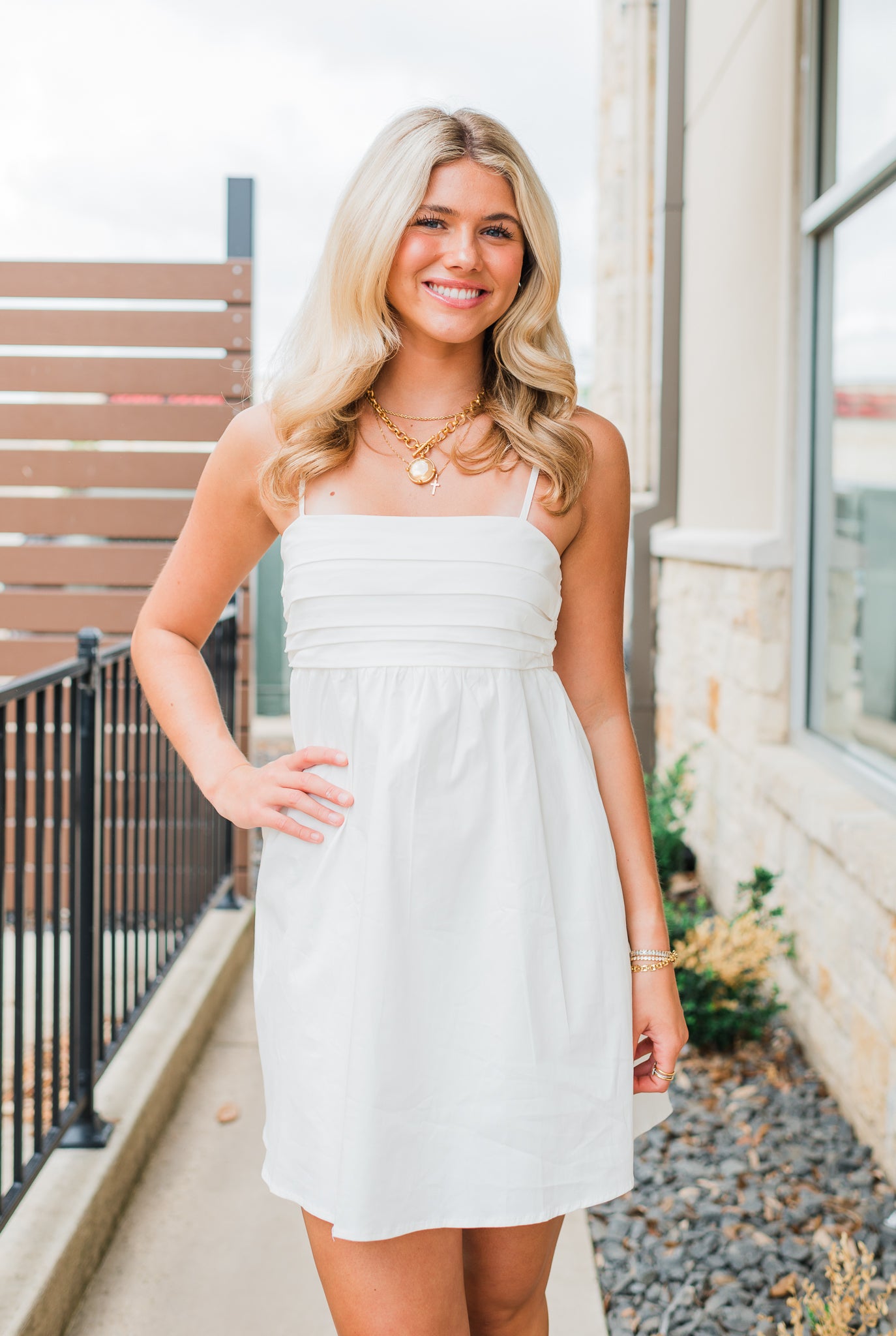 Reagan Dress | White