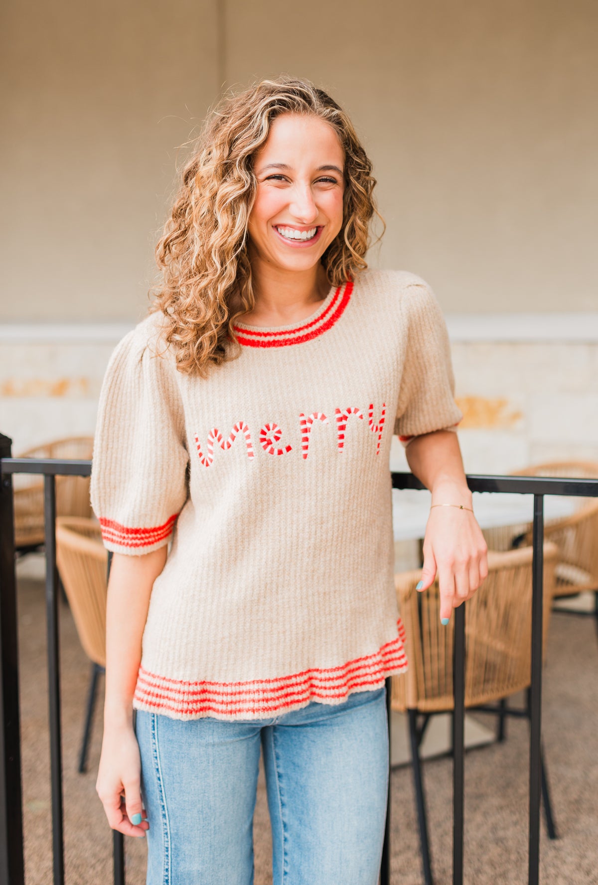 Merry Sweater | Candy Cane Oatmeal