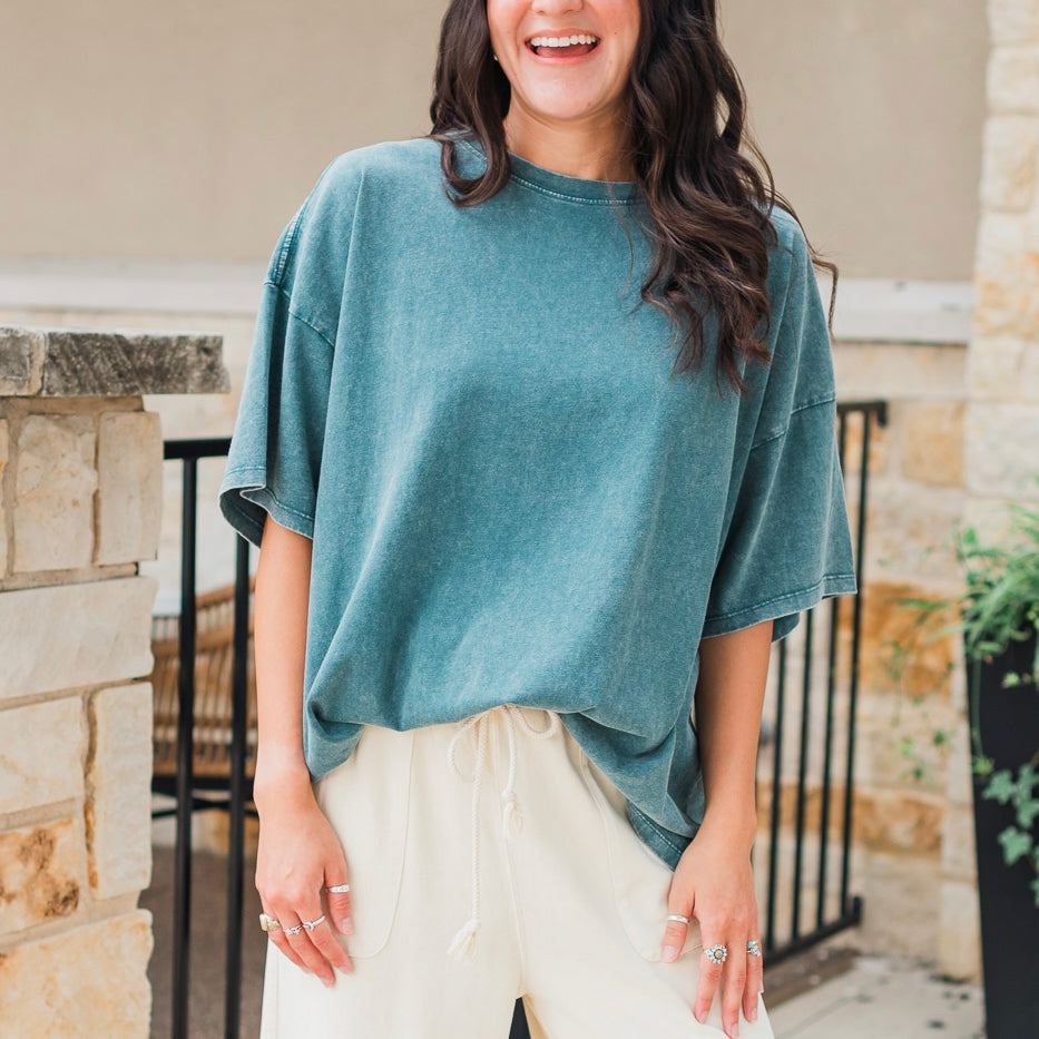 Kacie Tee | Teal