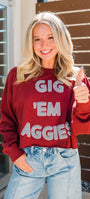 Cropped Crewneck | Texas A&M