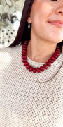 Necklace | Maroon