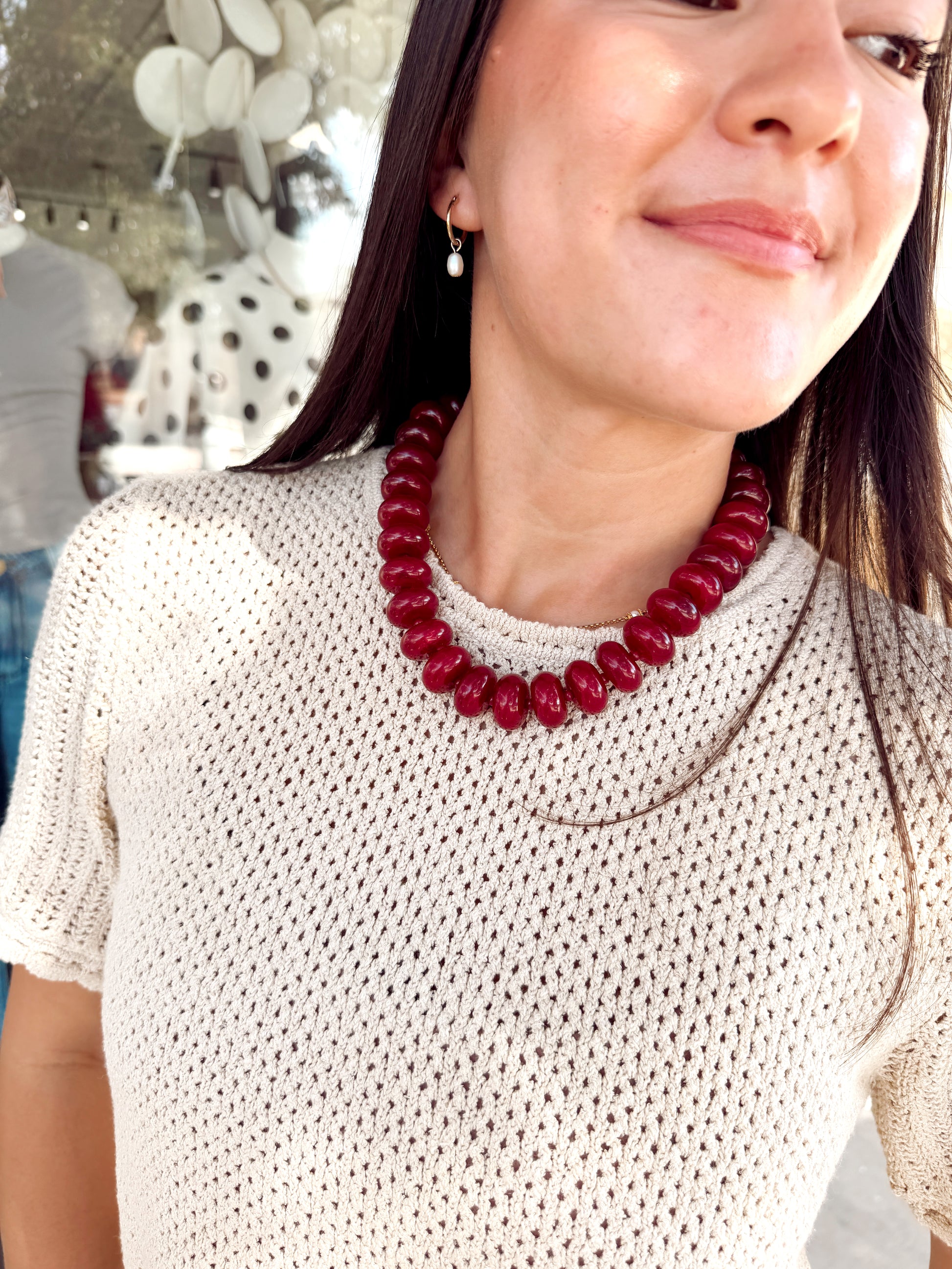Necklace | Maroon