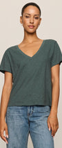 Nomad V-Neck Tee | Emerald Cove