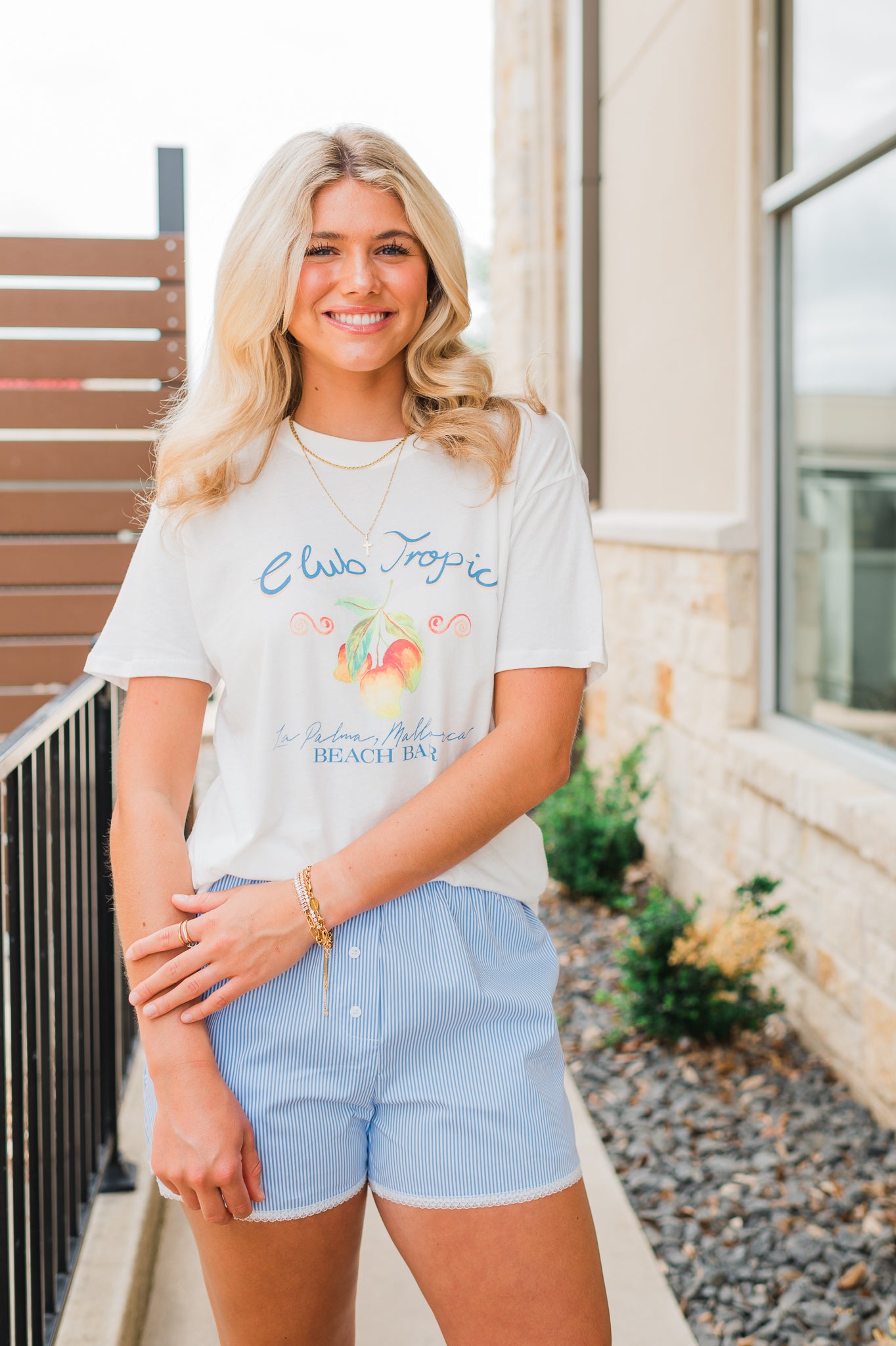 Z Supply | Club Tropics Tee | Vanilla Ice