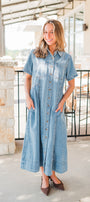 Gwen Dress | Denim
