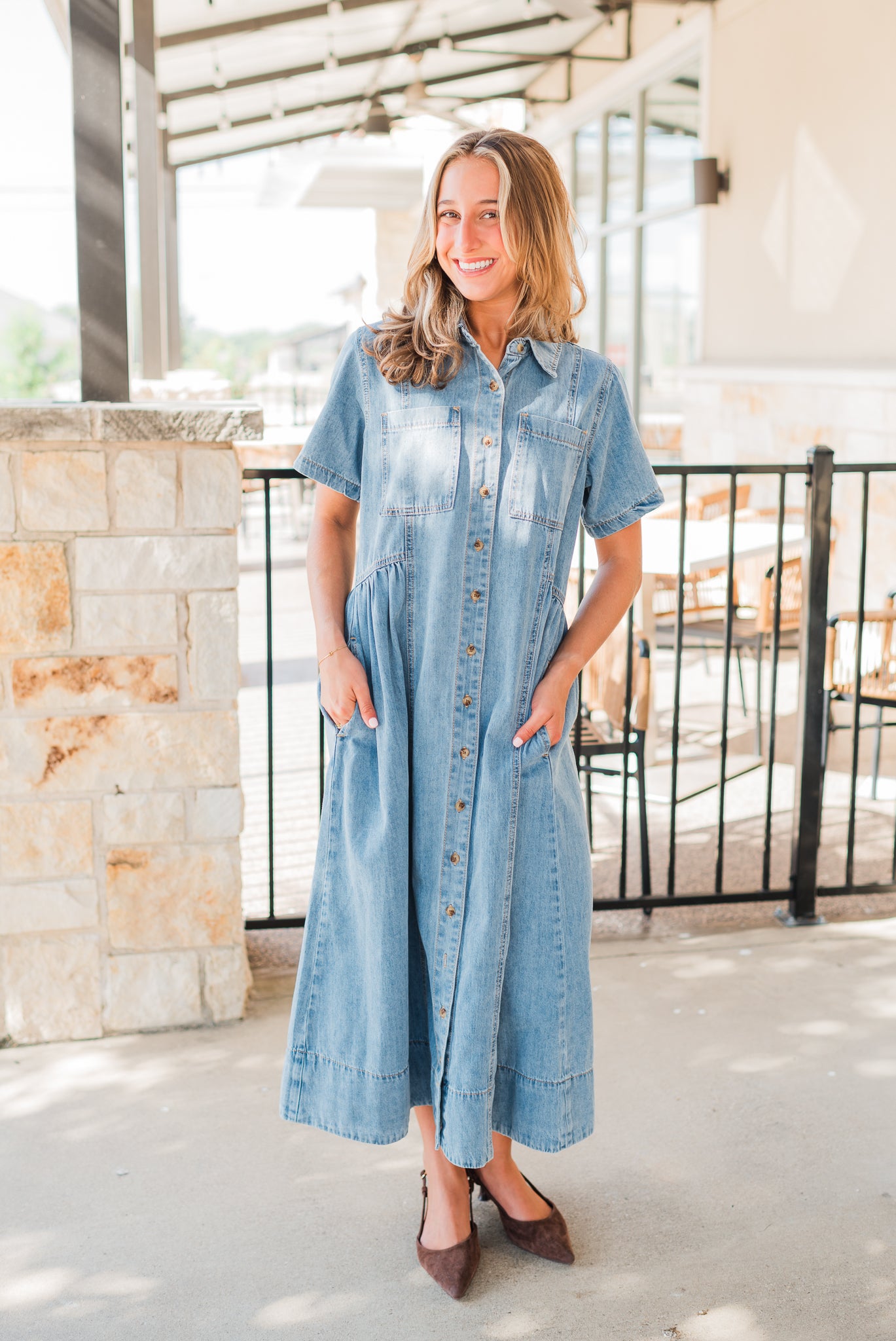Gwen Dress | Denim