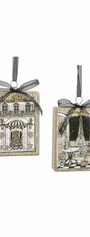 Holiday in Paris Rectangle Ornament